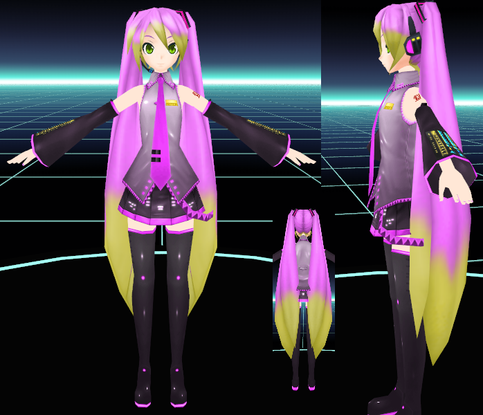 Ask Rina Rina Hatsune Project Diva Extend Mmd Model Up For