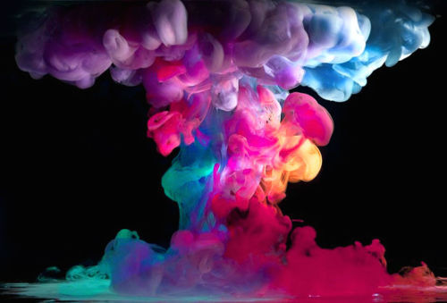 colorful smoke on Tumblr