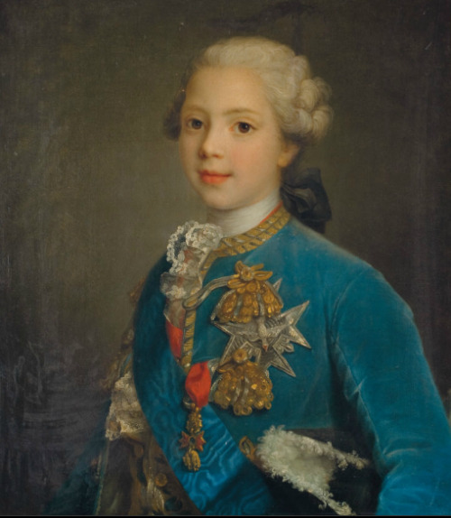 A portrait presumed to be Louis-Stanislas-Xavier de Bourbon, the comte de Provence from the circle of Louis Tocque. 18th century.