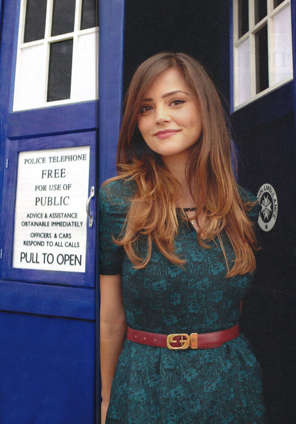 Jenna-Louise Coleman with the TARDIS - SillyTilly