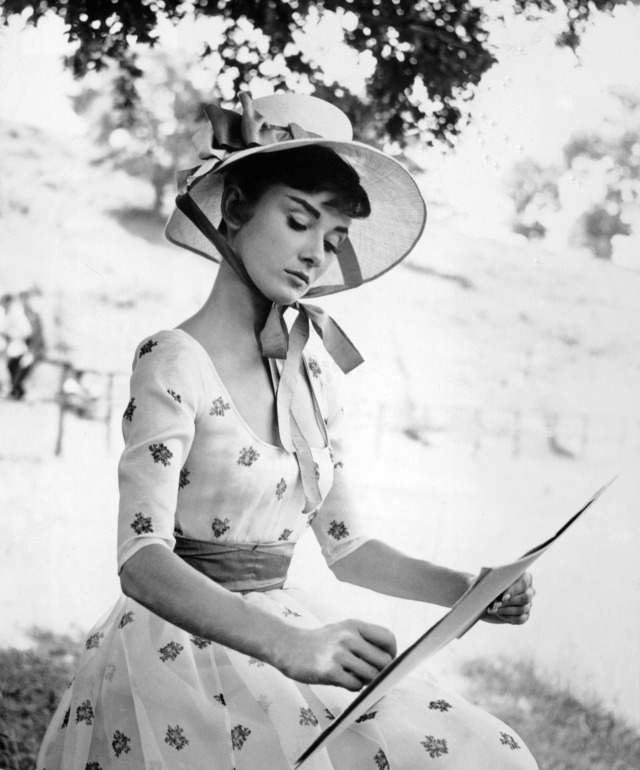 Rare Audrey Hepburn — Audrey Hepburn on the set of War and Peace, 1956.