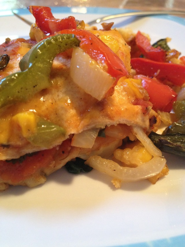 Make This for Dinner: Stacked Veggie Enchiladas by...
