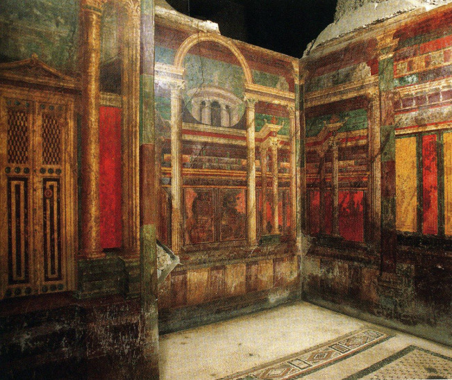 My Ancient World. — Fresco Wall-painting From Villa Of The Mysteries,...