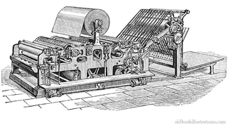 Richard M. Hoes Printing Press, the first with rotary movement.