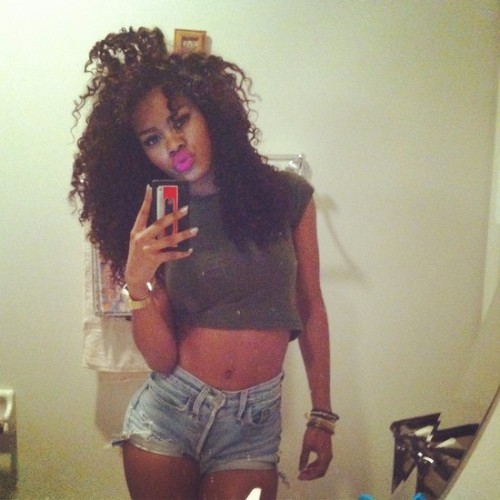 teyana taylor beautiful curly hir