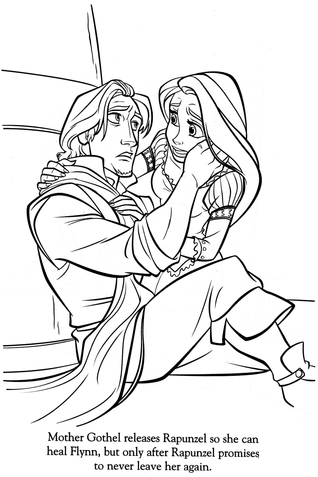 The Art of Tangled • The Tower Scene in Coloring Pages Links to larger...