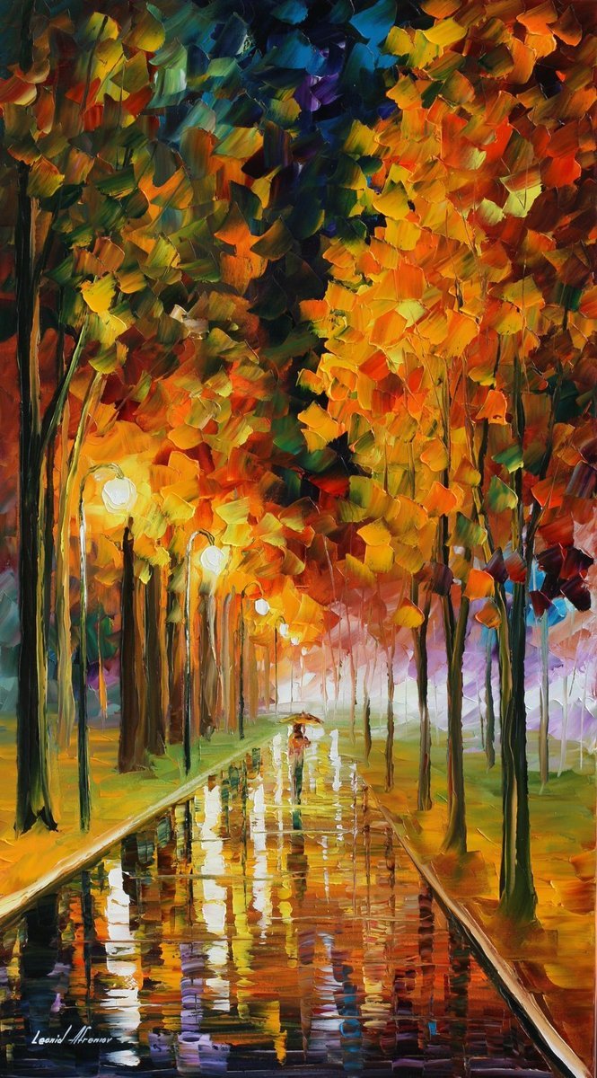 Here comes the sun... - leonid-afremov-works: light of autumn