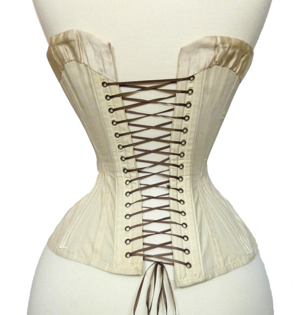 Miss Martini Corsets • This white corset c. 1900 was donated by the...