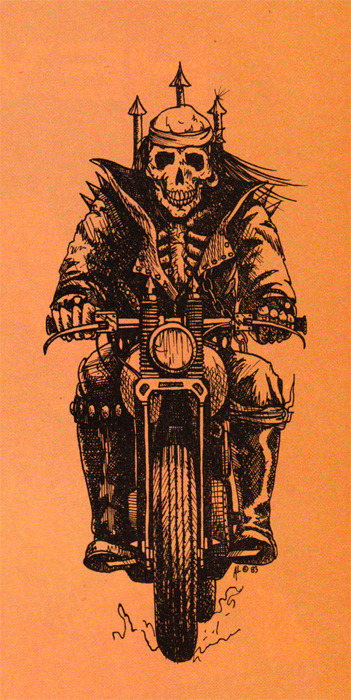 zombie biker gang art