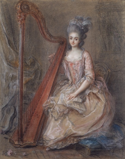 a-l-ancien-regime:
“ Francois Guerin, Mme. de Genlis Playing a Harp, 1791
”
Mme de Genlis was once the lover of the duc d'Orleans, better known as Philippe Égalité.