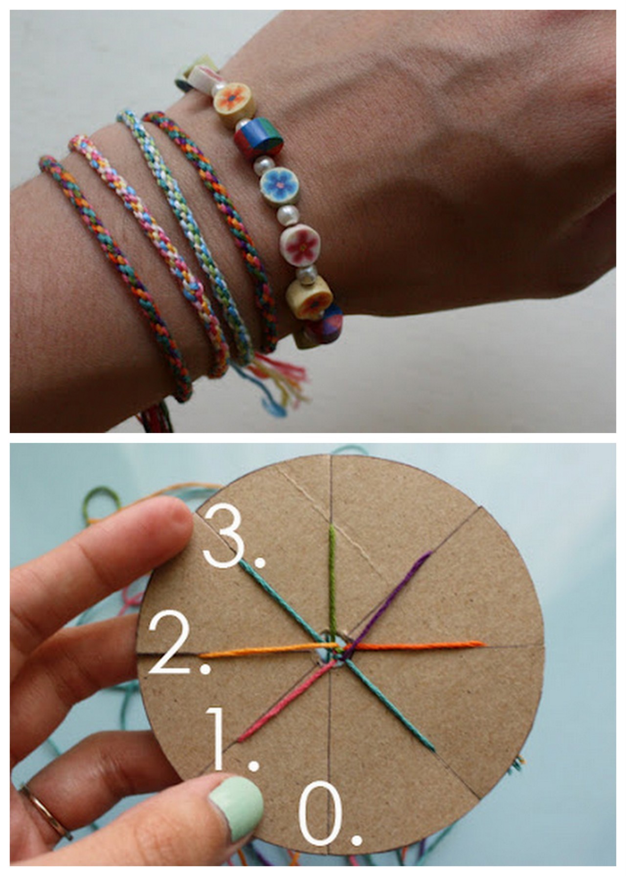 UnicornHatParty Kids DIYs By Truebluemeandyou DIY Woven Friendship Bracelet Using A Circular 