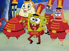 spongebob victory dance gif