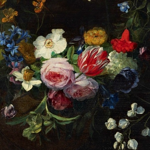 Daniel Seghers Garland of Flowers, detail 17th... - still life quick heart