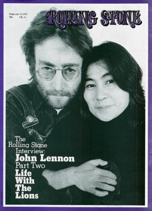 Super Seventies John Lennon And Yoko Ono On The Cover Of Rolling