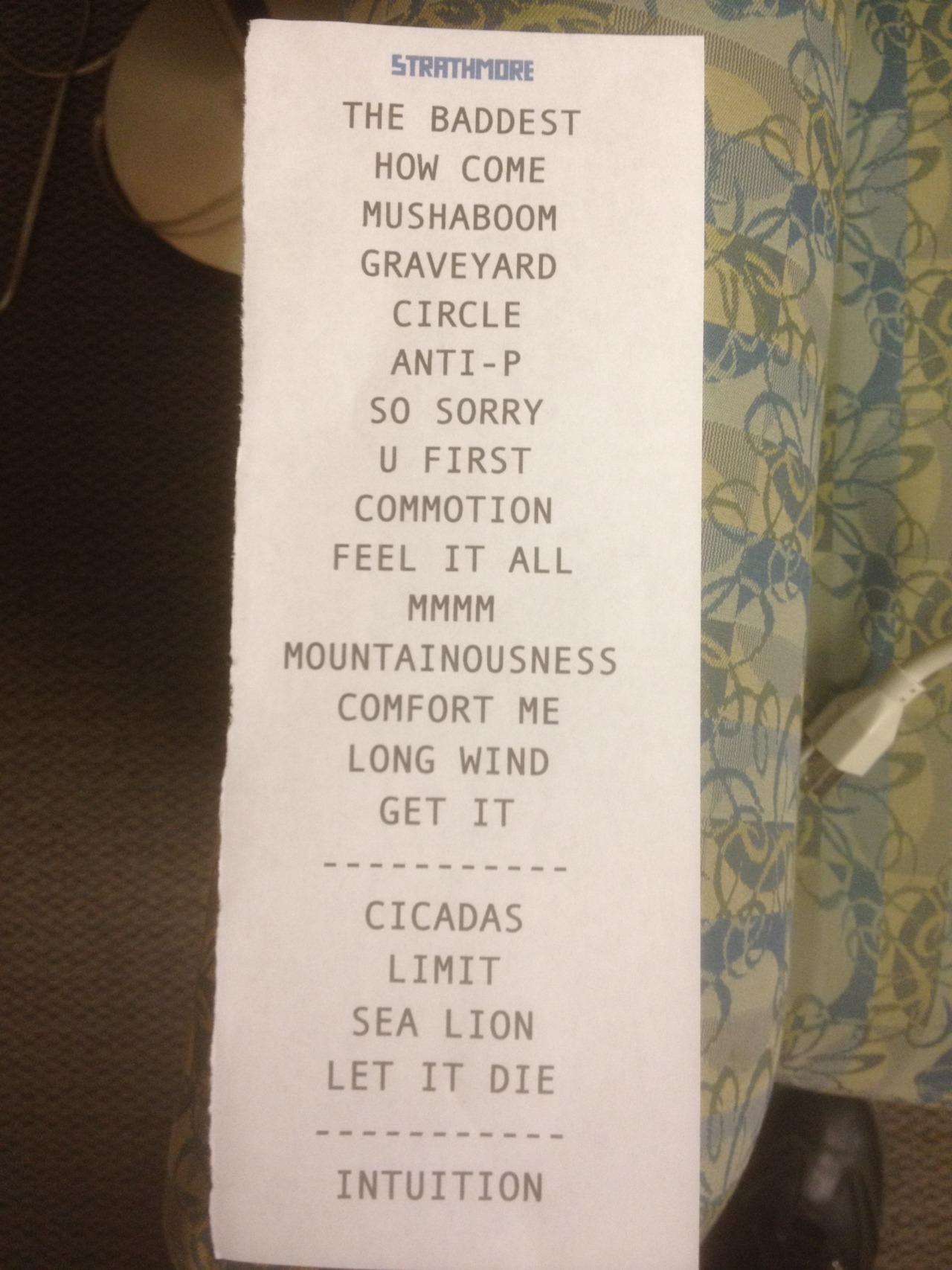 Half Past Setlist Feist At Strathmore 5 9 12