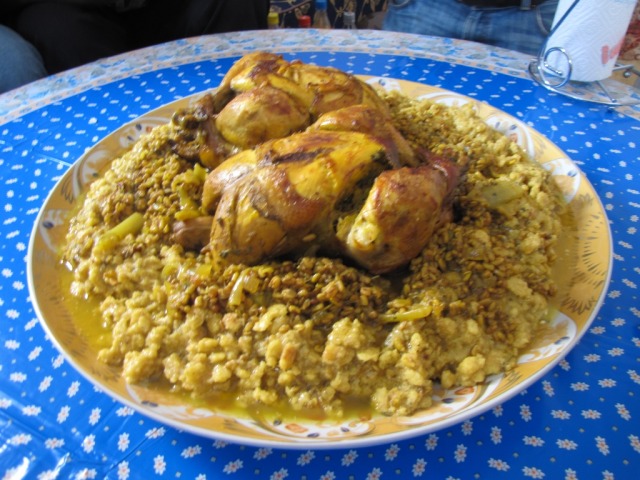 Chicken Rfissa Medhoussa (also rfisa or rafisa) is ...