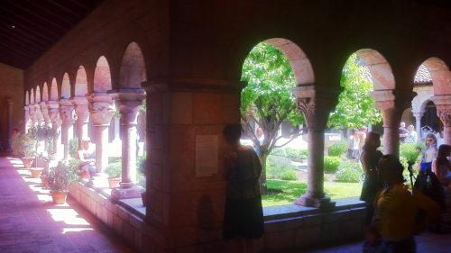 Saturday afternoon at the Cloisters.