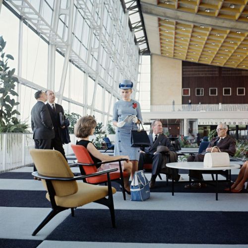 markbringelson:1958 Sabena Airlines first class lounge,...