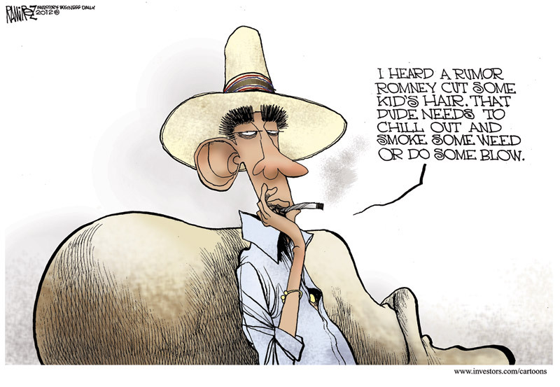 Image result for ramirez obama caricature cartoon