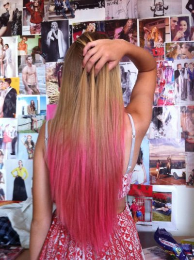 Pink Dip Dye Tumblr