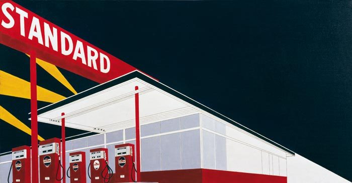 Dilettante in fur - Gas Station, 1966, Ed Ruscha Cold Stations,...