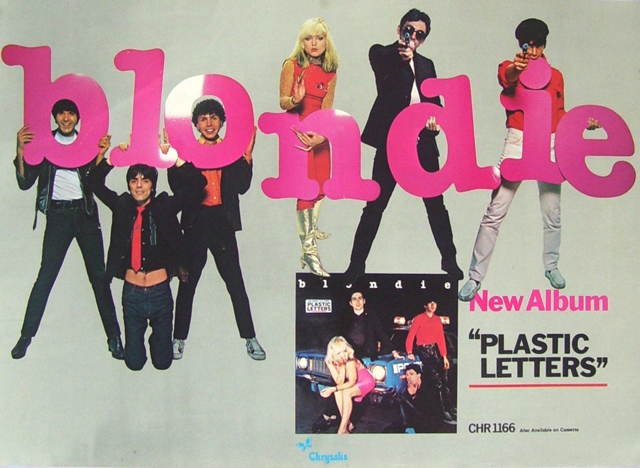 Super Seventies — Blondie poster for Plastic Letters, 1978,