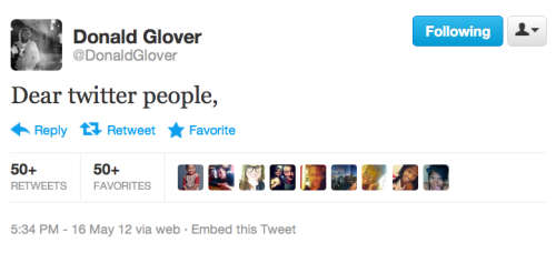 imwithkanye:And so begins the twitter rant of Donald Glover aka...