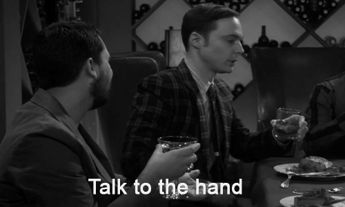 Image result for talk to the hand animated gif