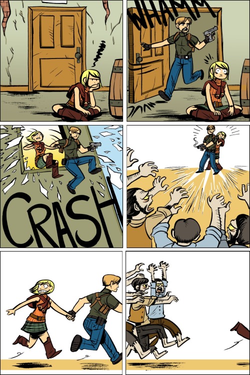 faitherinhicks:A ridiculous Resident Evil 4 comic I did a few...