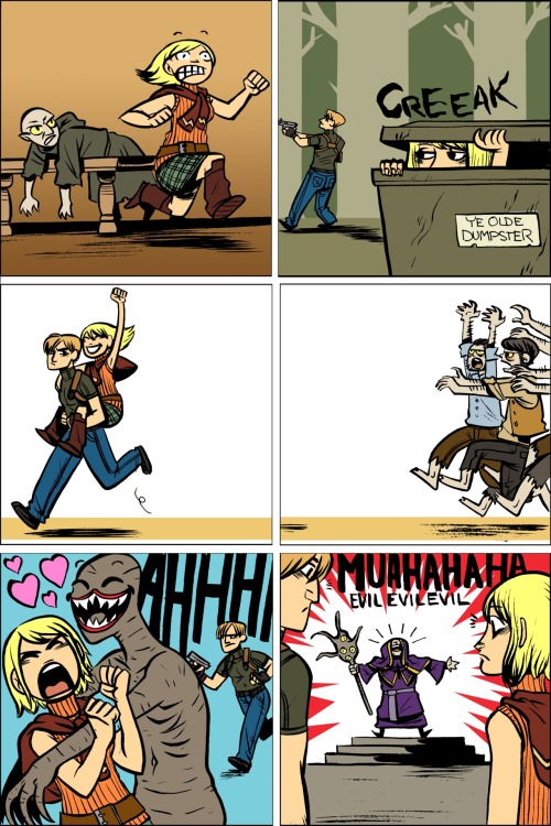 faitherinhicks:A ridiculous Resident Evil 4 comic I did a few...