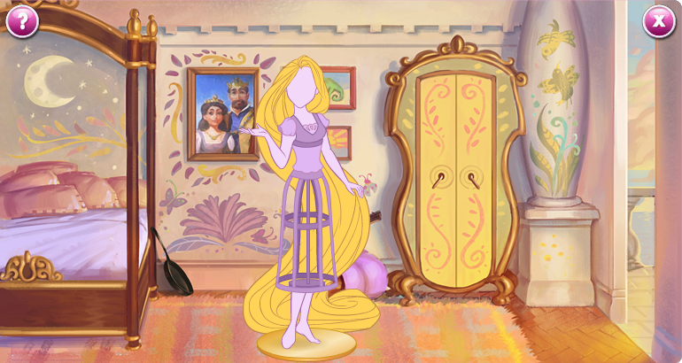 The Art of Tangled • Rapunzel’s Bedroom in the Palace [Source:...