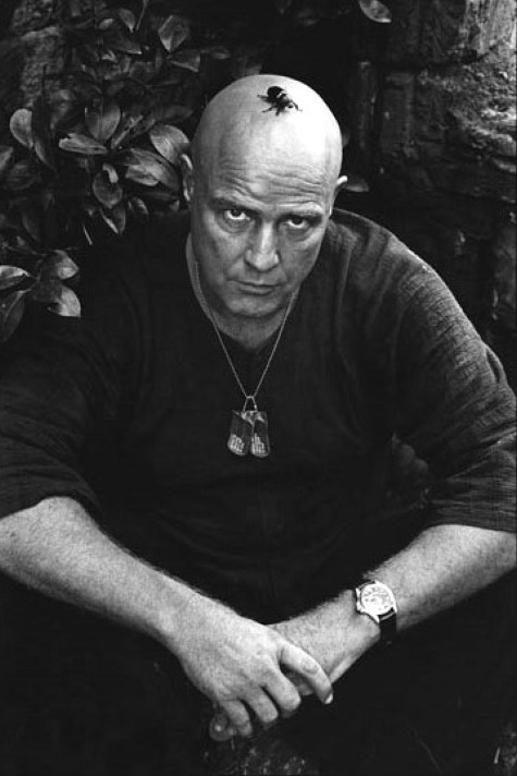 tamburina, Marlon Brando on the set of Apocalypse Now, 1976....