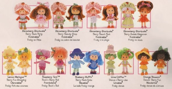 strawberry shortcake vintage dolls