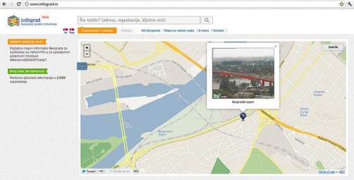 Interaktivna mapa Beograda