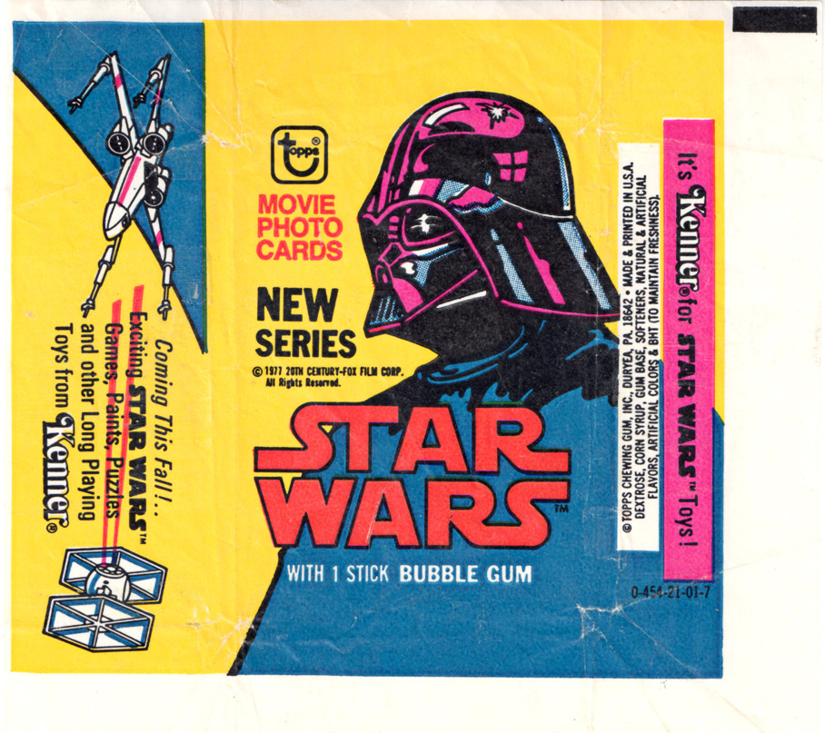 star wars bubble gum cards 1977