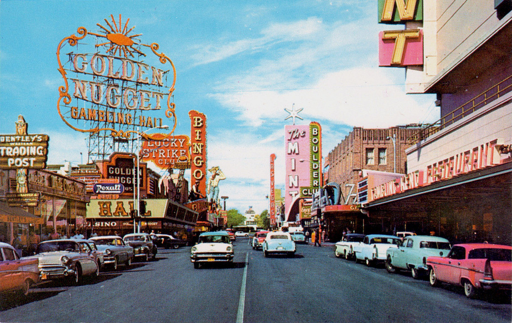 The Nifty Fifties — Fremont Street, Las Vegas, 1950s.