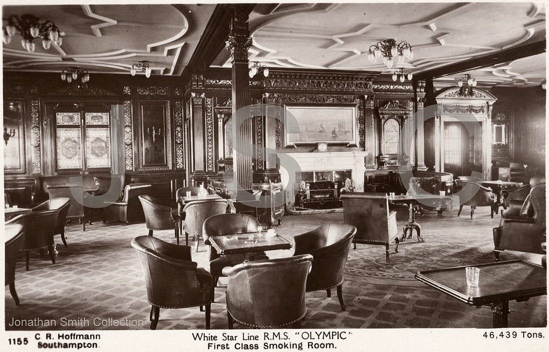 Magnificent Titanic The First Class Smoke Room On Rms