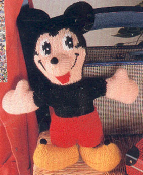 knit mickey mouse plush