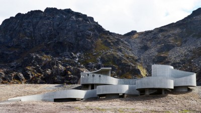 arcilook:<br /><br />Extremely Curved Havøysund Tourist Route by Reiulf Ramstad Architects<br /><br />Reiulf Ramstad Architects have completed a winding concrete ramp to facilitate walking from the roadside down to the seaside in Havøysund, Norway. The objective is quite simply to single out and magnify the experience of walking from the roadside down to the seaside at this very special place. Therefore a chief concern was to slow down this movement and make the path itself a means of refocusing the experiential mode: a measured, restrained approach that creates awareness.<br /><br /><br />