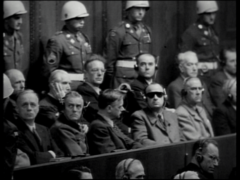 Nuremberg Trials - Rosenberg looks like he wanted a cuddle with...
