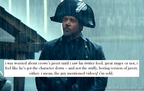 i was worried about crowe’s javert until i saw his... - les misérables ...