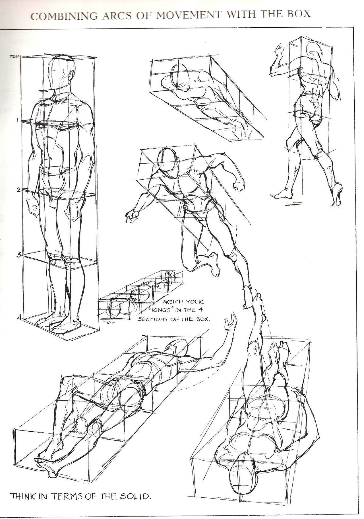 busket: Figures in perspective from Figure Drawing... - Crystallized dreams