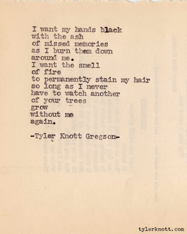 Tyler Knott Gregson — Typewriter Series #107 by Tyler Knott Gregson