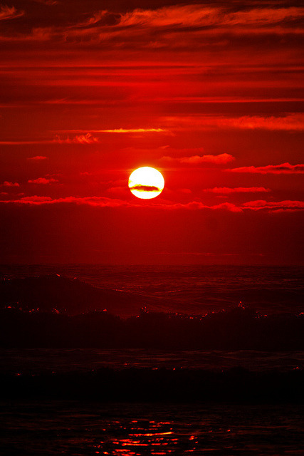 red sunset on Tumblr