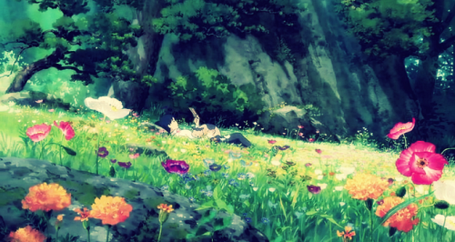 forest aesthetic magic flowers