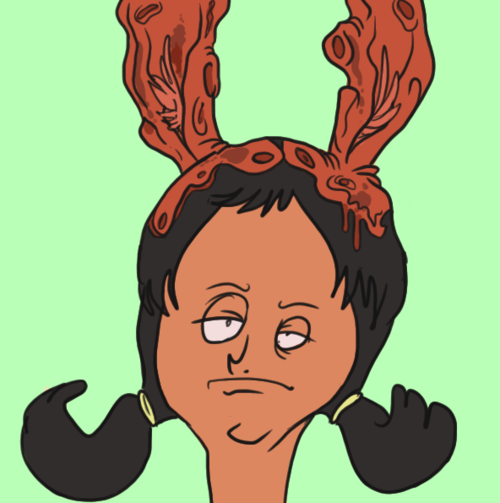 Behind Bob&#39;s Burgers, Louise under the hat?