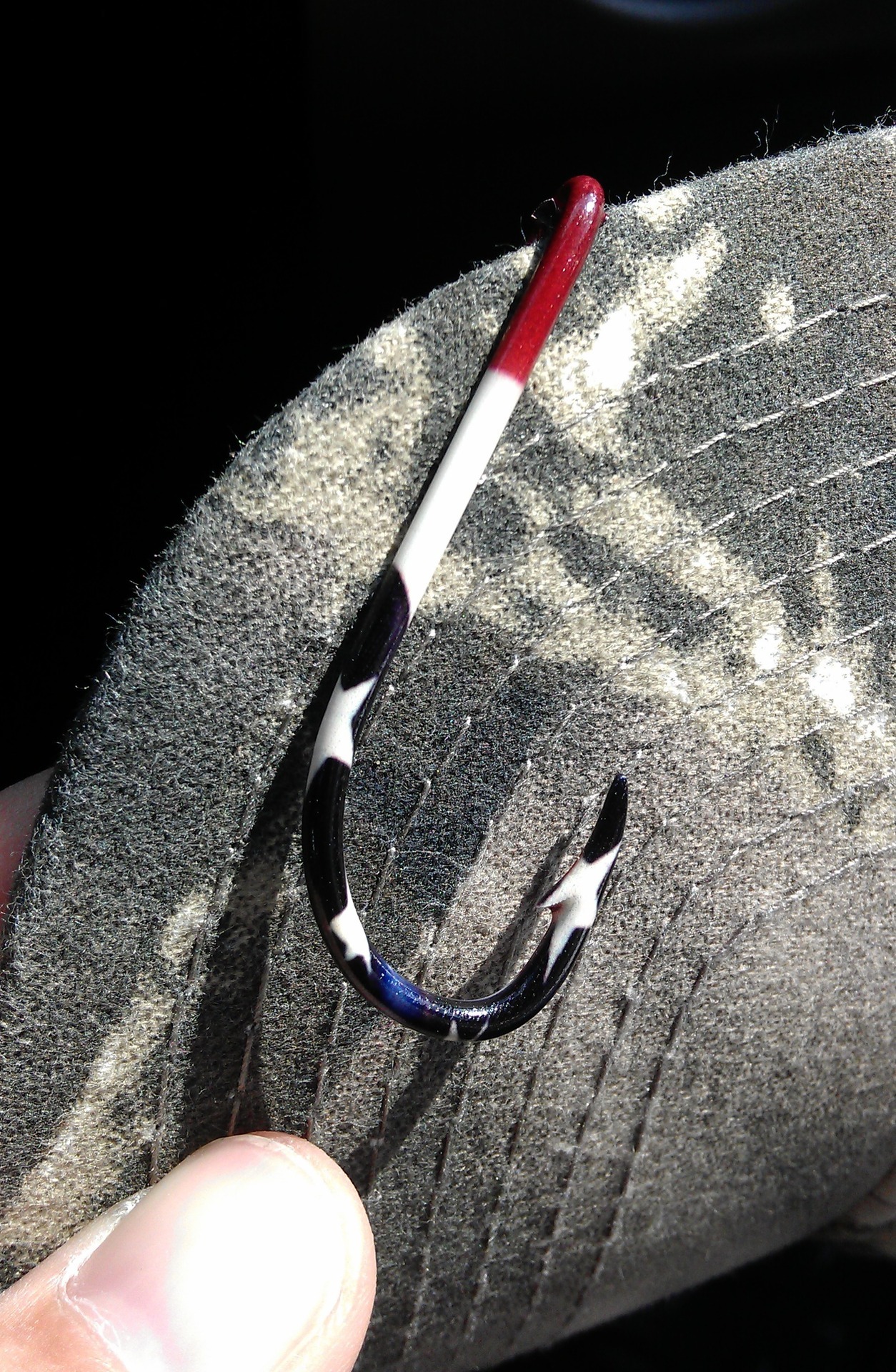 hat with american flag fish