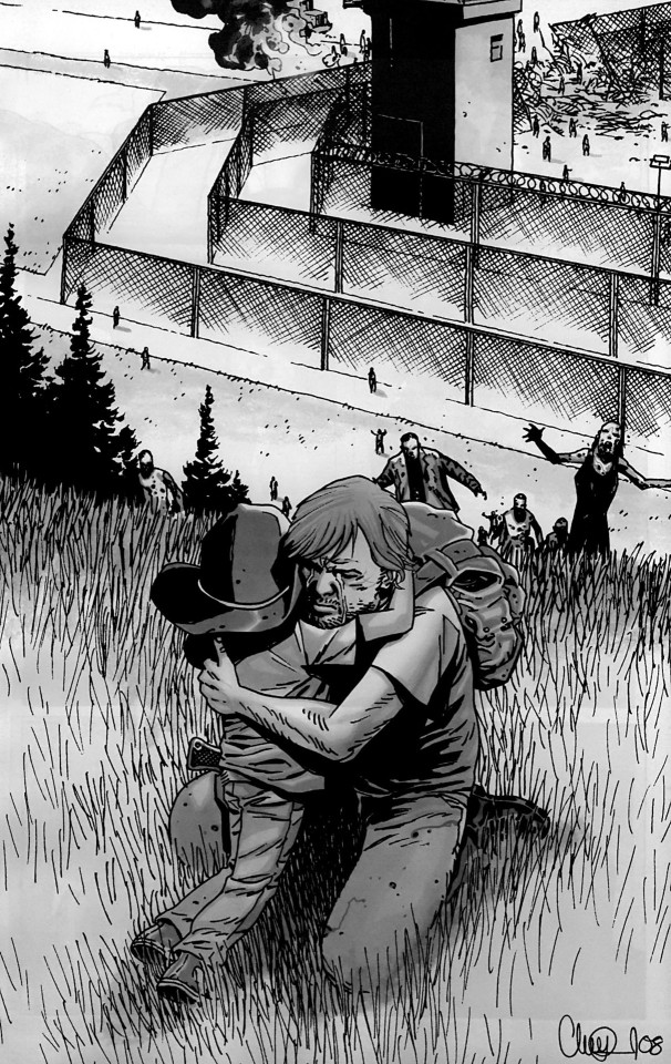 The Walking Dead Comics — Issue 48 - Rick and Carl escape the Prison