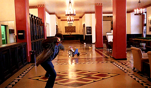 Image result for The throwing around of the tennis ball inside the Overlook Hotel was Jack Nicholson's idea. The script originally only specified that, "Jack is not working".