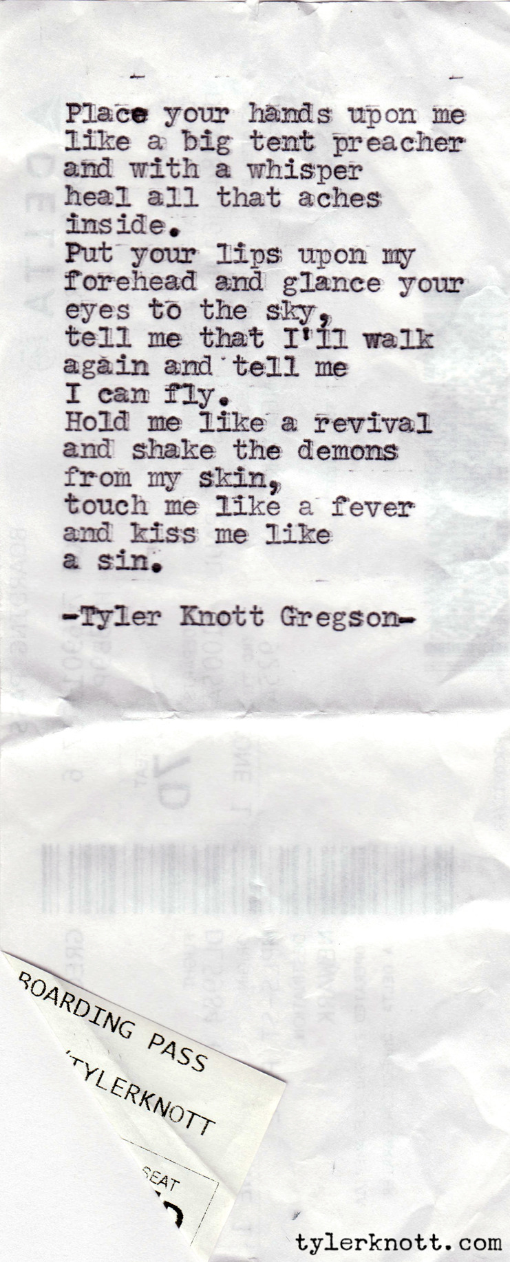 Tyler Knott Gregson — Typewriter Series #111 by Tyler Knott Gregson